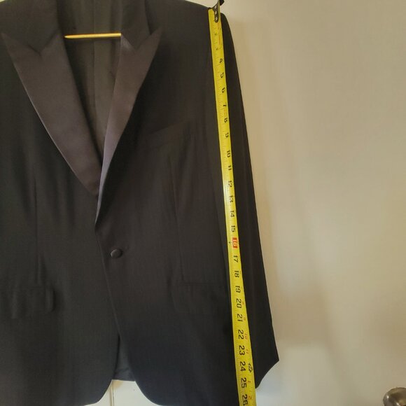SOLD - BIJAN Men’s Tuxedo 42 US Jacket Black 52 EU Wedding - Picture 8 of 16
